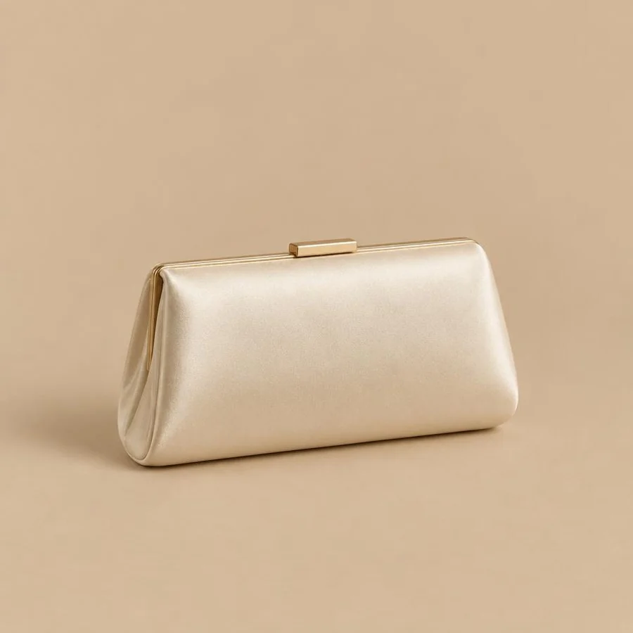 Envelope Leather Clutch — unbranded bag sample